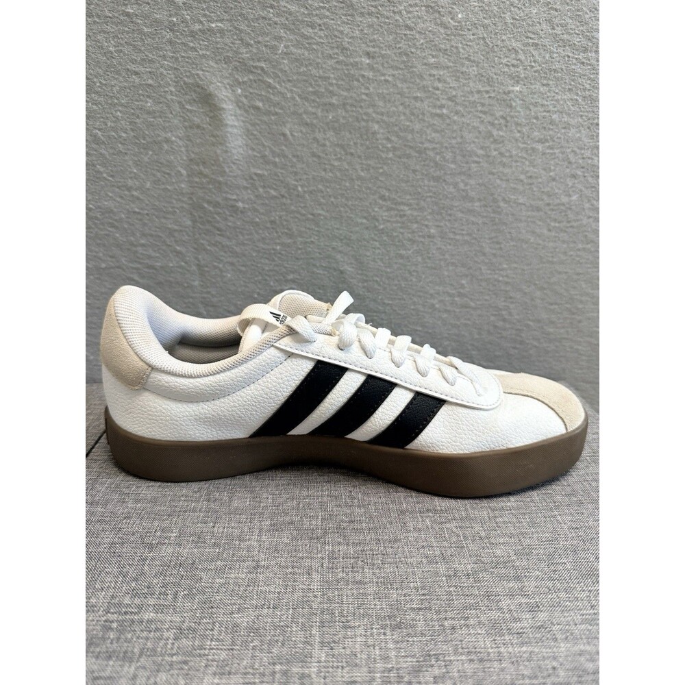 Women’s Size 7.5 - adidas VL Court 3.0 White Black Gum *Run Big Size Down* - Picture 4 of 9